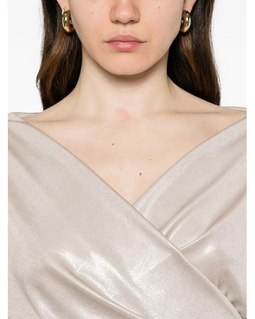 LE_RJTANGE® White Wrap Blouse