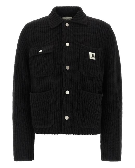 Carhartt Black 'Michigan Sweater' Cardigan