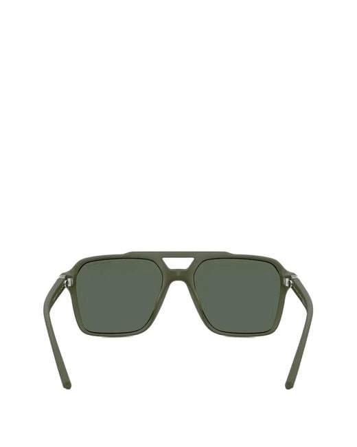 ARMANI EXCHANGE Green Double-Bridge Sunglasses for men