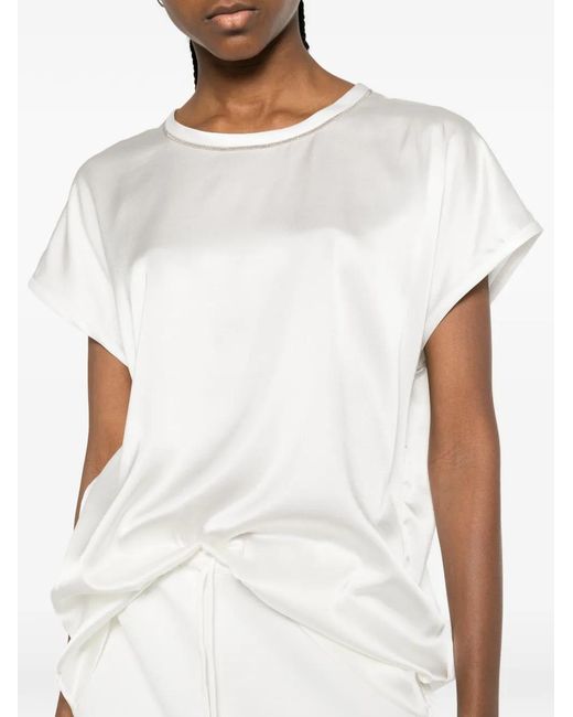 Panicale White Embellished Top