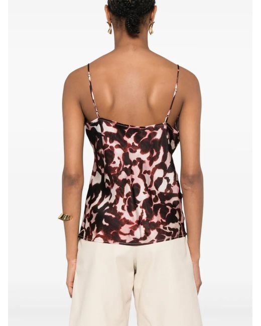 Forte Forte Top Met Grafische Print in het Red