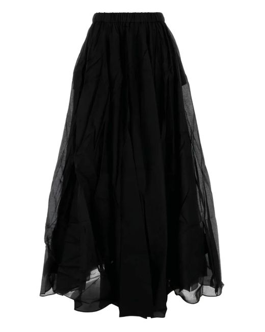 Co. Black Layered Tulle Maxi Skirt
