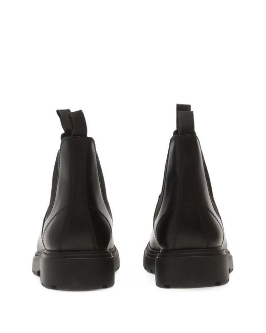 Geox Black Spherica Ec7 B Elasticated-Side Panel Boots for men