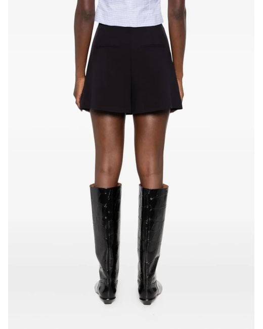 Pantalones cortos de vestir de talle alto Ottod'Ame de color Black