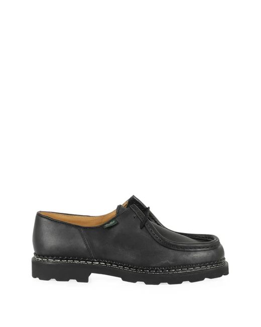 Paraboot Gray Michael Marche Ii Leather Boat Shoes for men