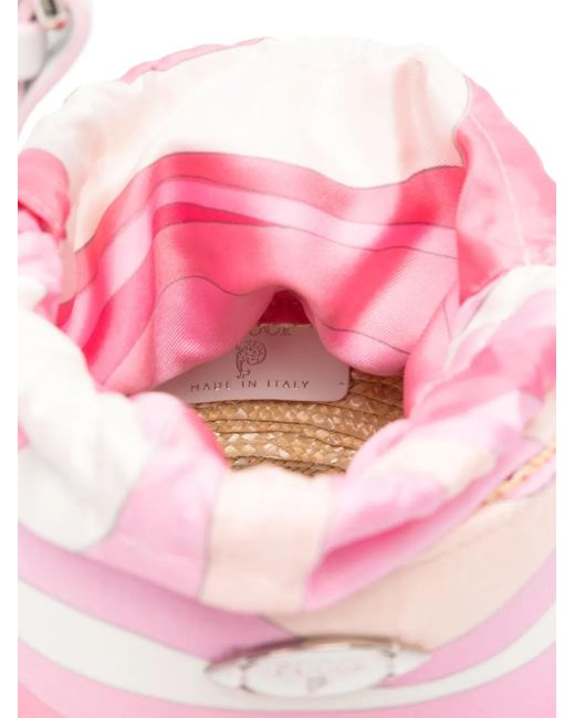 Emilio Pucci Pink Silk Bucket Bag