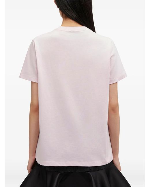 Ganni Pink "Poddle" Cotton T-Shirt