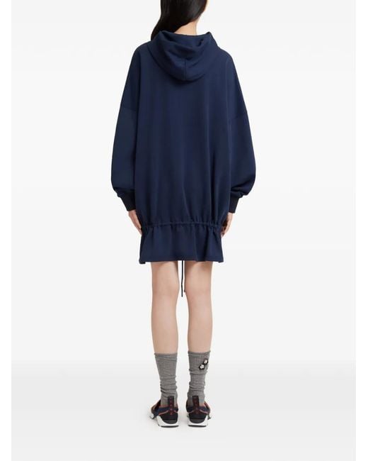 Marni Blue Drawstring Mini Dress
