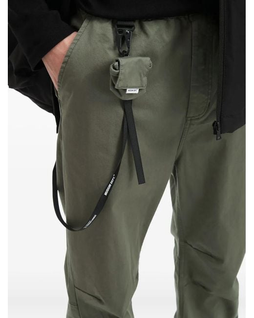 Musium Div. Green Cargo Tapered Trousers for men