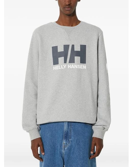Helly Hansen Gray Logo Sweatshirt for men