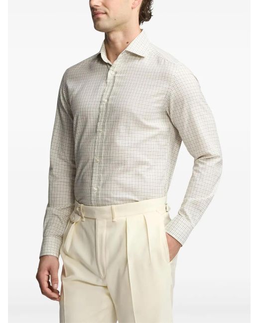 Ralph Lauren Geruit Overhemd in het White voor heren