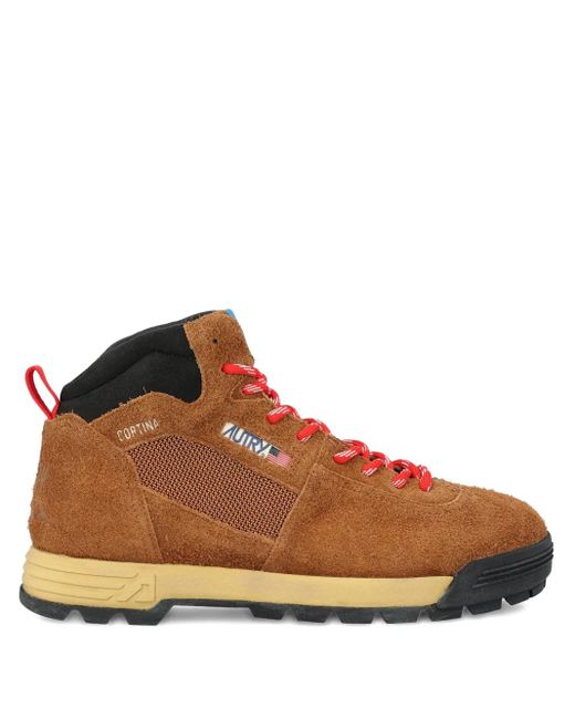 Autry Brown Malga Cortina Hiking Boots for men