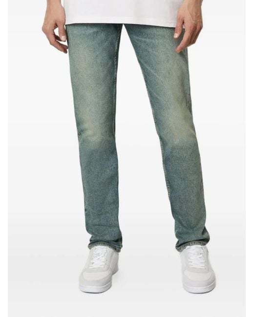 Marc O' Polo Blue Logo-Patch Jeans for men
