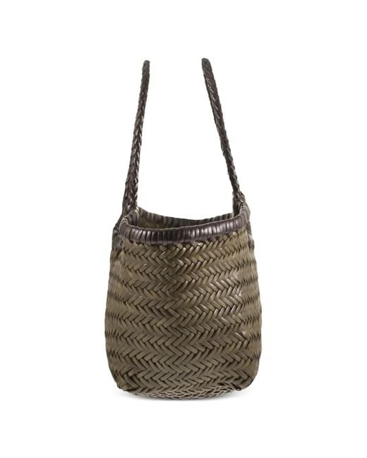 Borsa Tote Nantucket di Dragon in Brown