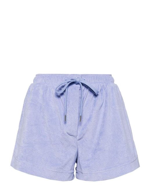 Paul Smith Blue Frottee-Shorts mit elastischem Bund