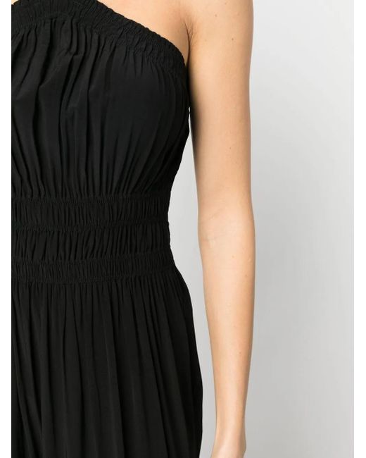 Proenza Schouler Black Gathered-detail Halter-neck Dress