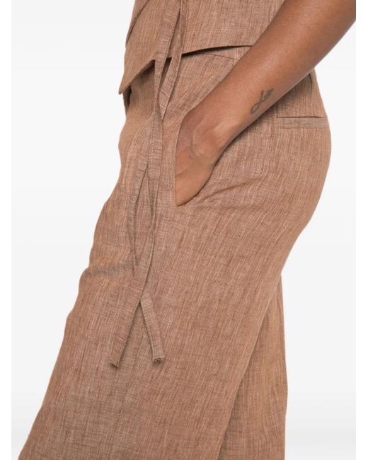 ViCOLO White Wide-Leg Trousers