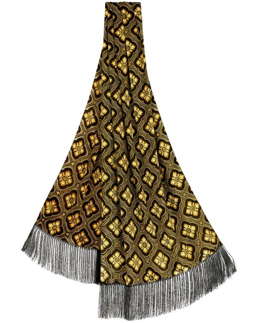 Etro Black Geometric-Print Scarf