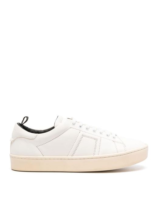 Officine Creative White Kilim 001 Leather Sneakers for men