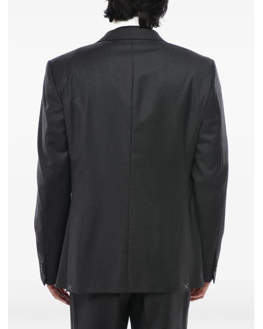 Corneliani Black Single-Breasted Suit for men