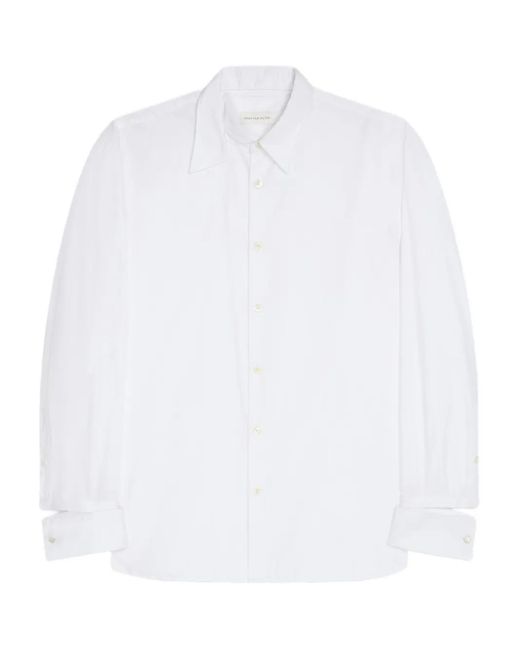メンズ Dries Van Noten コットン シャツ White