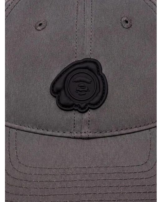Aape By A Bathing Ape Gray Logo-Patch Cap