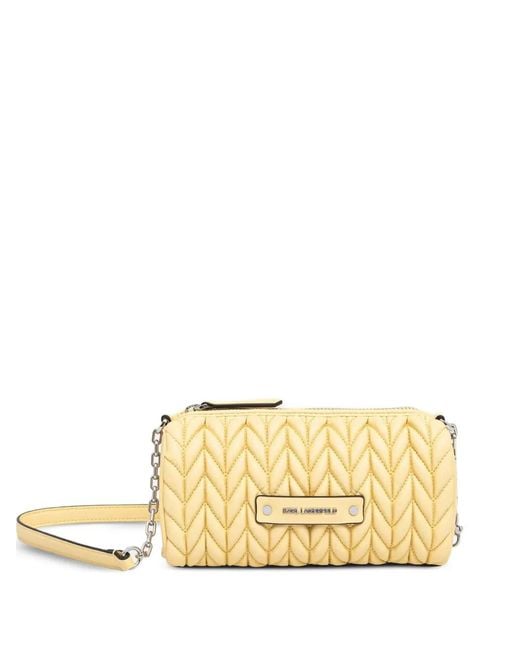 Karl Lagerfeld Metallic K/Weave Cross Body Bag
