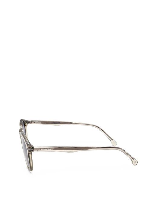 Carrera White Round-Frame Sunglasses for men