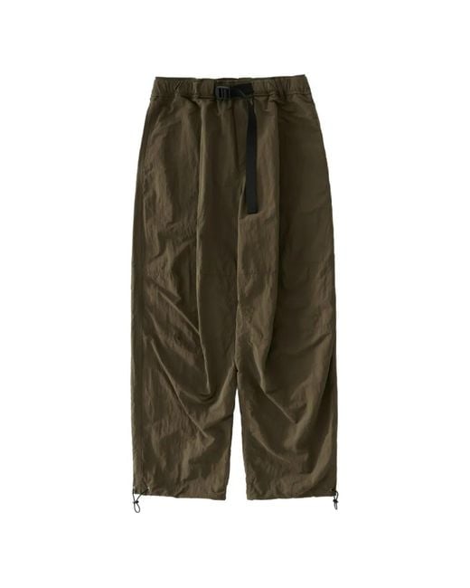 Studio Nicholson Green Caro Water-Repellent Trousers for men