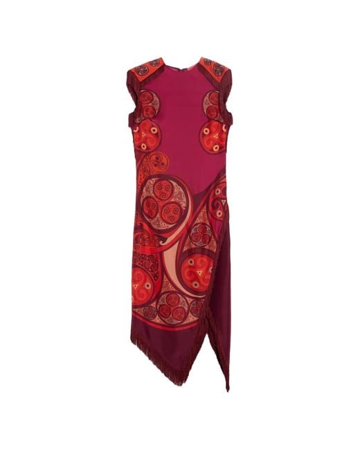 LaDoubleJ Red Scarf Dress