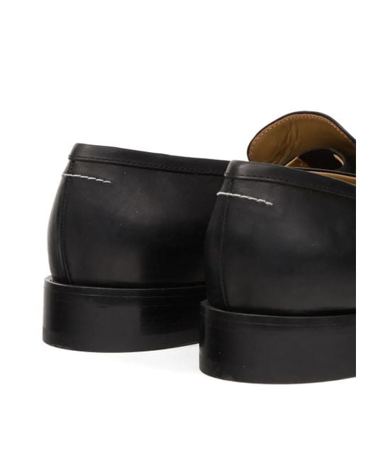 MM6 by Maison Margiela Black Split-Toe Loafers for men
