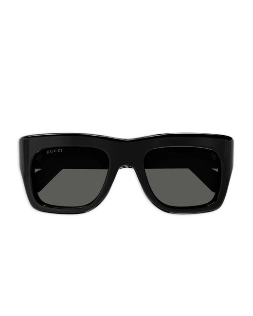 Gucci Black Square-Frame Sunglasses
