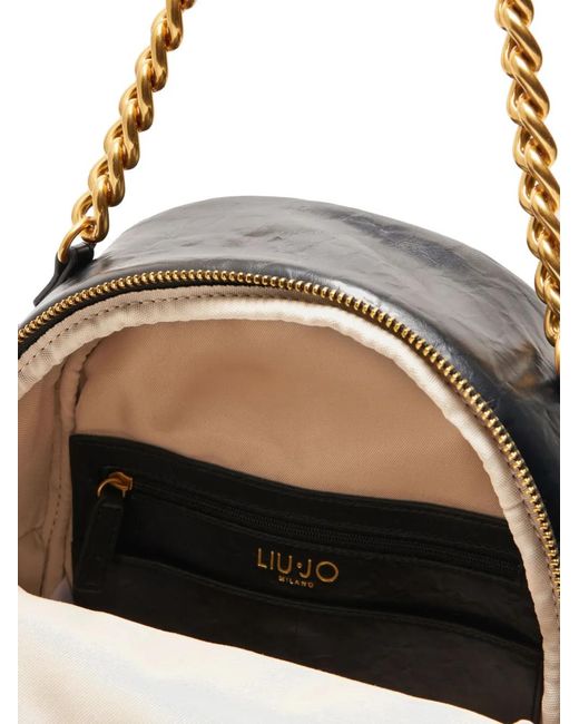 Liu Jo Black Lapuffy Rucksack