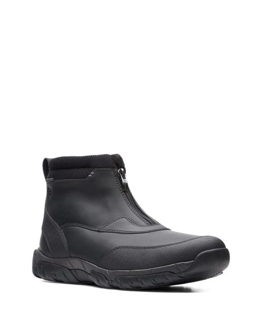 Clarks Black Grove Leather Boots for men