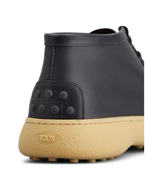 メンズ Tod's Gommino レザーアンクルブーツ Blue