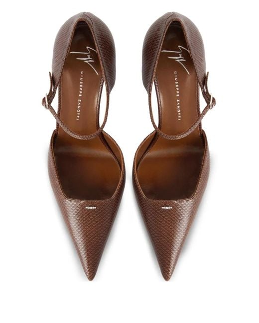 Giuseppe Zanotti Brown 85Mm Raquel D'Orsay Pumps