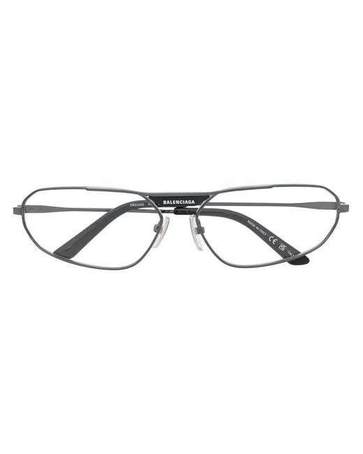 Balenciaga Brown Rectangle-Frame Glasses for men