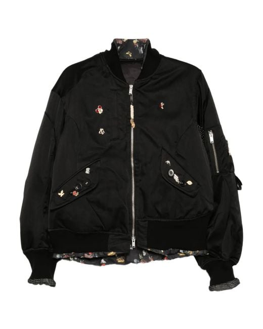 Undercover Black Badge-Embellished Jacket