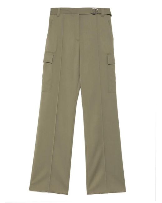 Barbara Bui Green Gabardine Cargo Pants