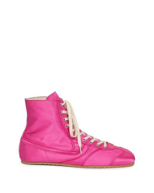 Dries Van Noten Pink Baskets Montantes À Lacets for men