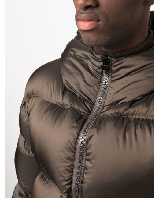 Filippa K Brown Zip-up Hooded Puffer Jacket for men