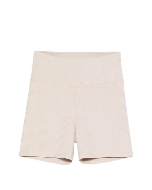 GIRLFRIEND COLLECTIVE Natural Ribbed Shorts