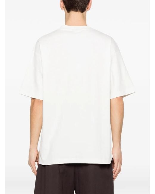 Drole de Monsieur Blue T-Shirt Slogan Palmiers for men