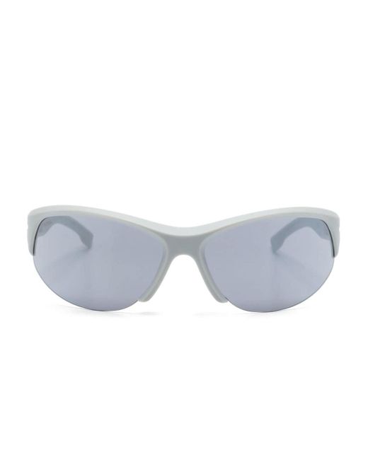 Boss Blue Biker Style-frame Sunglasses for men