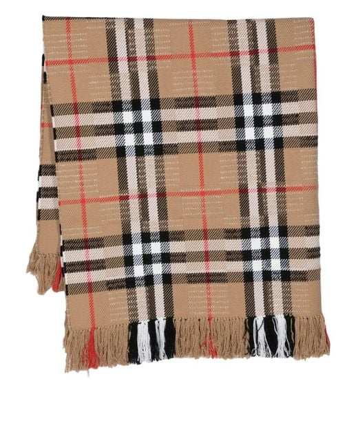 Burberry Natural Vintage Check Knit Scarf