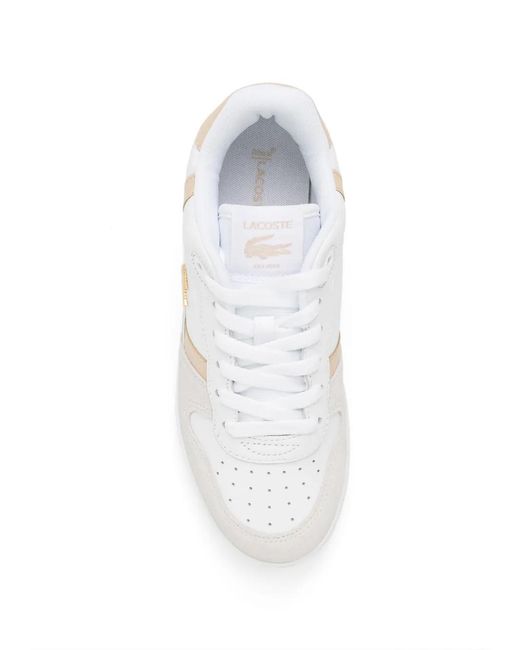 Lacoste White Baskets T-Clip Set