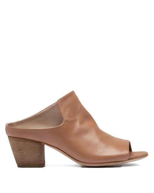 Officine Creative Brown Adele Open-Toe Mules