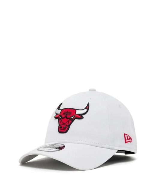 KTZ White Chicago Bulls 9Forty Baseball Cap for men