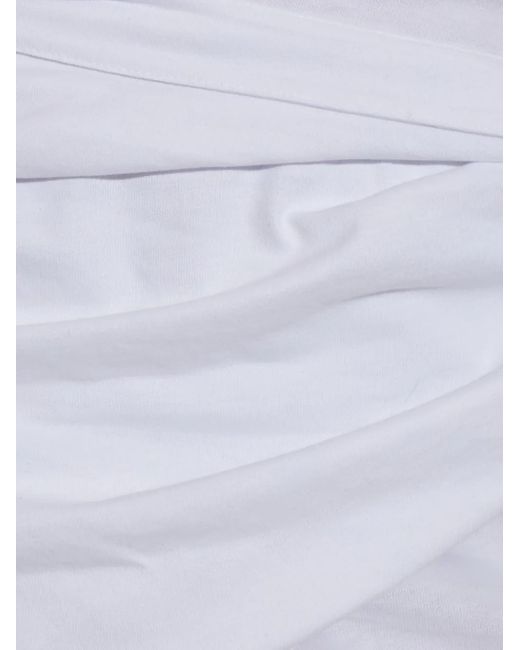 Isabel Marant White Marielle Wrap Mini Dress