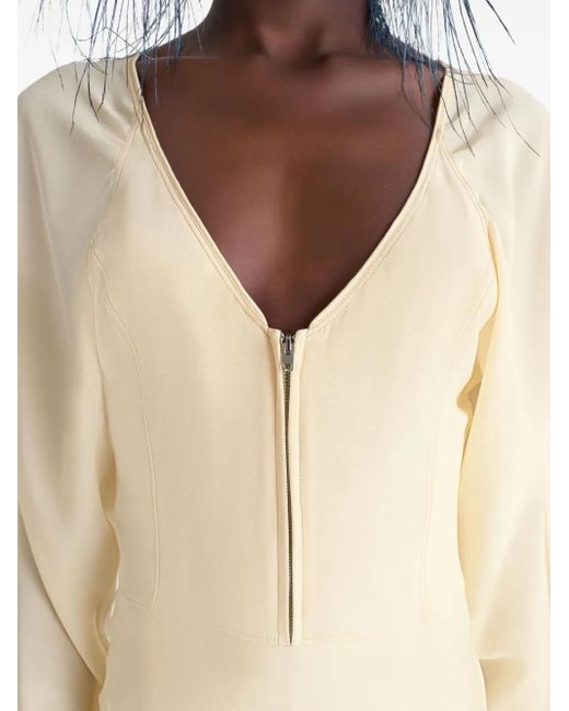 Robe Mi-Longue À Manches Raglan Lemaire en coloris Natural